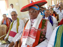 Bishop George Mamalassery Felicitated in Assamese 