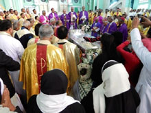 Funeral & Farewell of Emeritus Bishop Robert Kerketta in Tezpur Cathedral