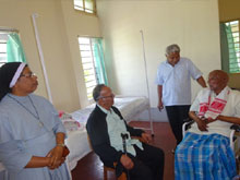 Visit Fr. Jacob Aluckal of Shillong to Fr. Augustine Panamkatt at Seva Nivas Hospital, Dhekiajuli
